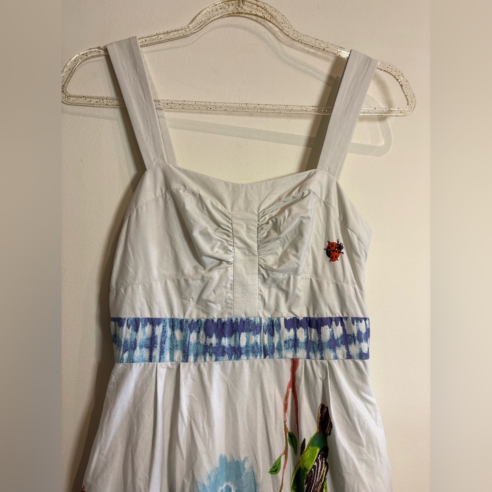 Anthropologie x Nathalie Lete Paris Pigment & Canvas Cotton Mini Dress Size 2 - Picture 6 of 10